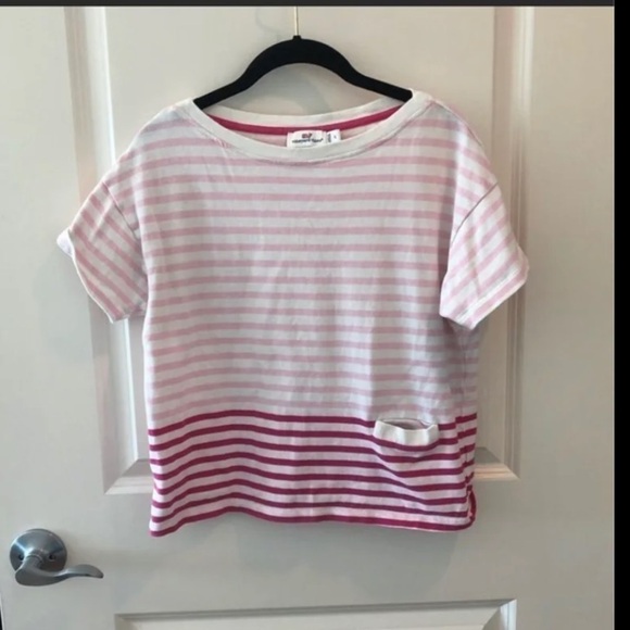 Vineyard Vines Mixed Stripe Pocket Tee - Picture 1 of 10